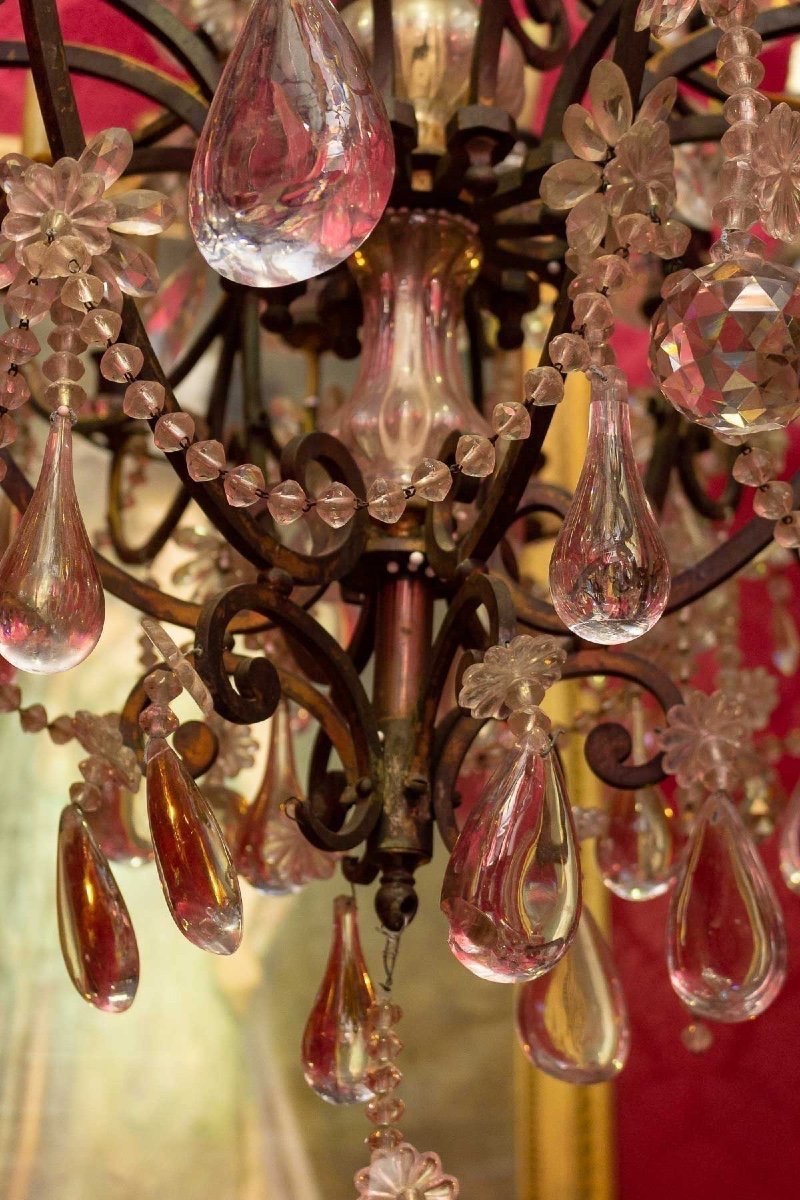 Louis XV Style Chandelier By Baccarat – Crystal, 19th Century-photo-2