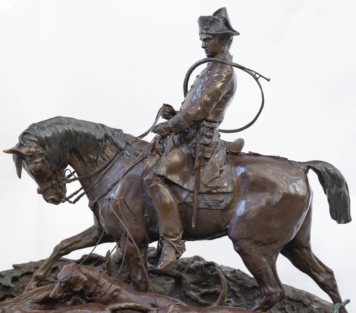 Bronze With Patina, Pierre-jules Mêne – Hunting Valet Of Louis XV-photo-7