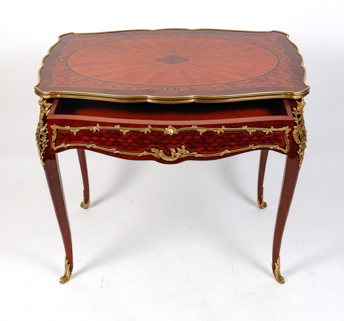 François Linke Style Desk, 19th Century-photo-2