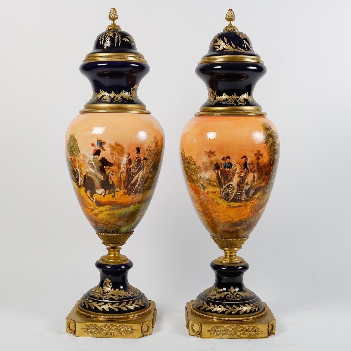 Pair Of Sèvres Porcelain Vases-photo-2