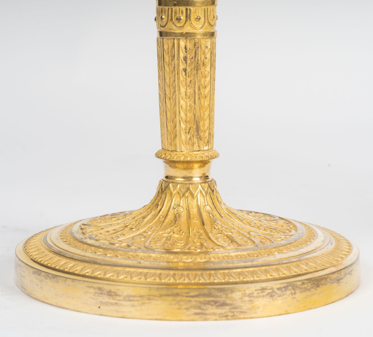 Paire de bougeoirs en bronze doré - Empire - 1805–1815-photo-2