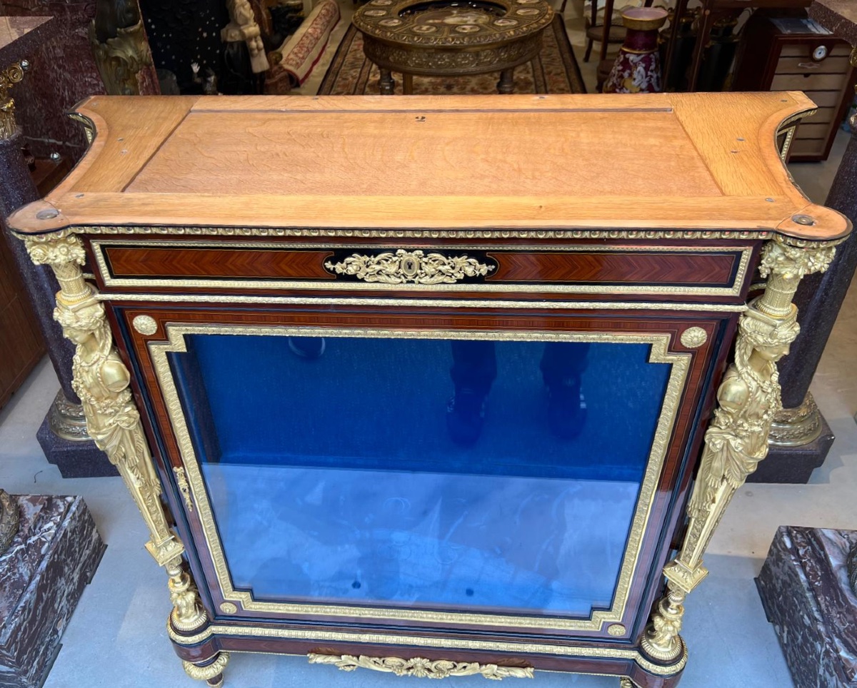 Pair Of Napoleon III Period Furniture, Stamped Fourdinois-photo-3