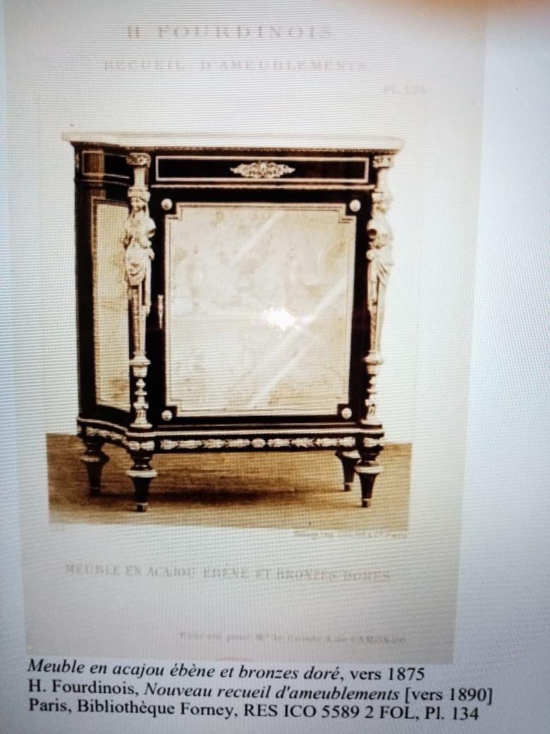 Pair Of Napoleon III Period Furniture, Stamped Fourdinois-photo-1