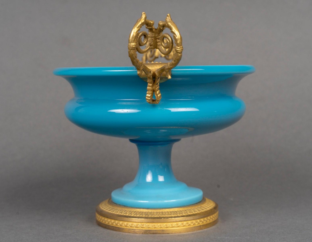 Paire de coupe en opaline, d’époque charles X -photo-2