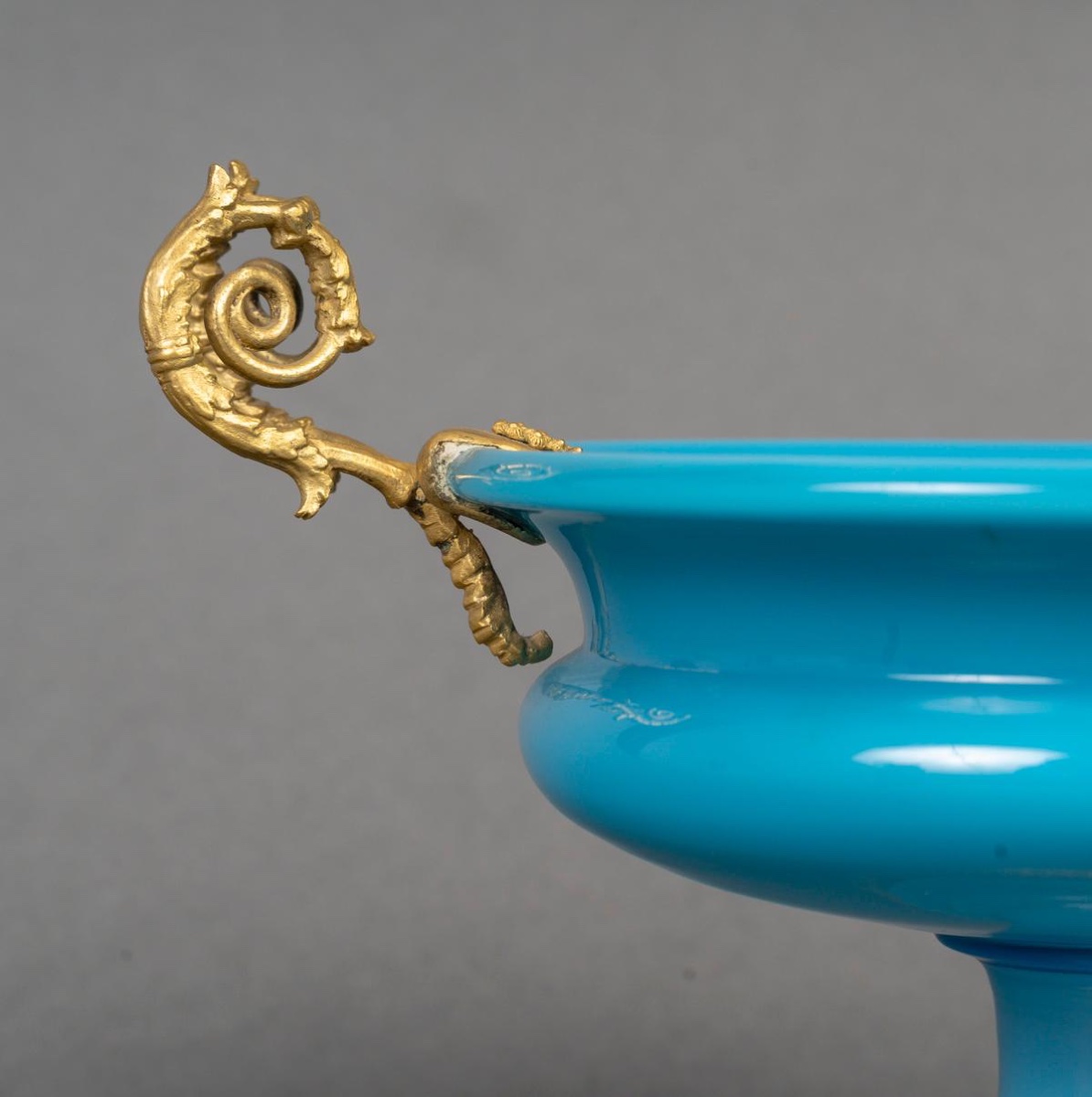 Paire de coupe en opaline, d’époque charles X -photo-4