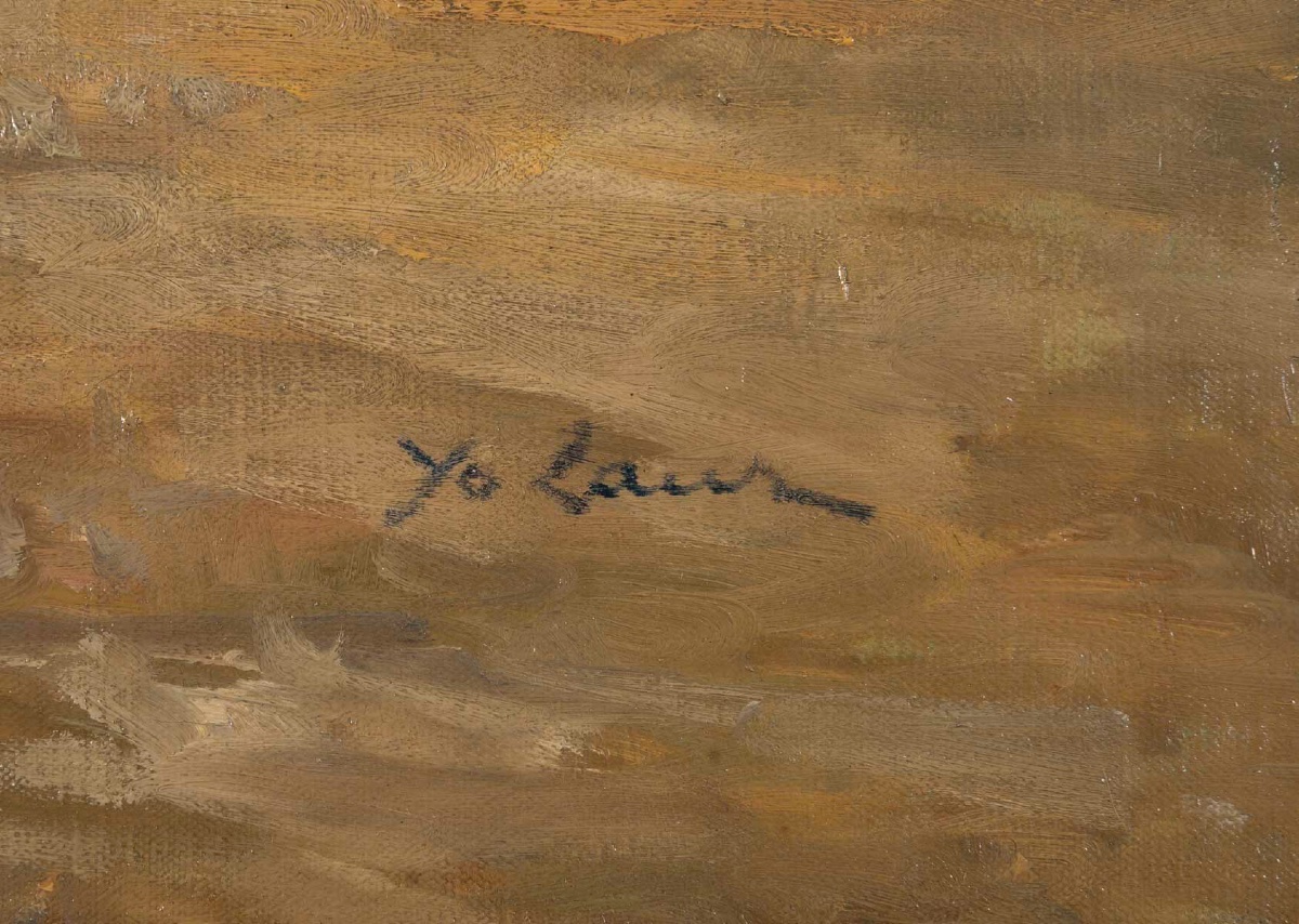 SCÈNE DE CAVALIERS BERBÈRES DANS LE DÉSERT – HUILE SUR TOILE, FIN 19e SIÈCLE-photo-4