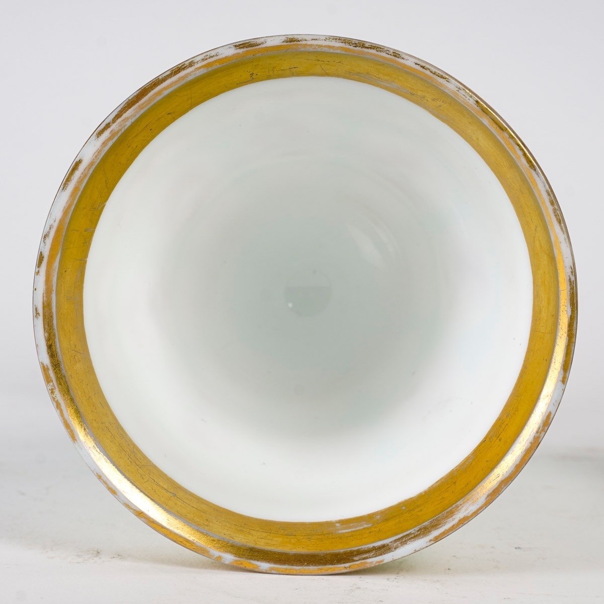 Enamelled Opaline Covered Goblet, Charles X Period-photo-3