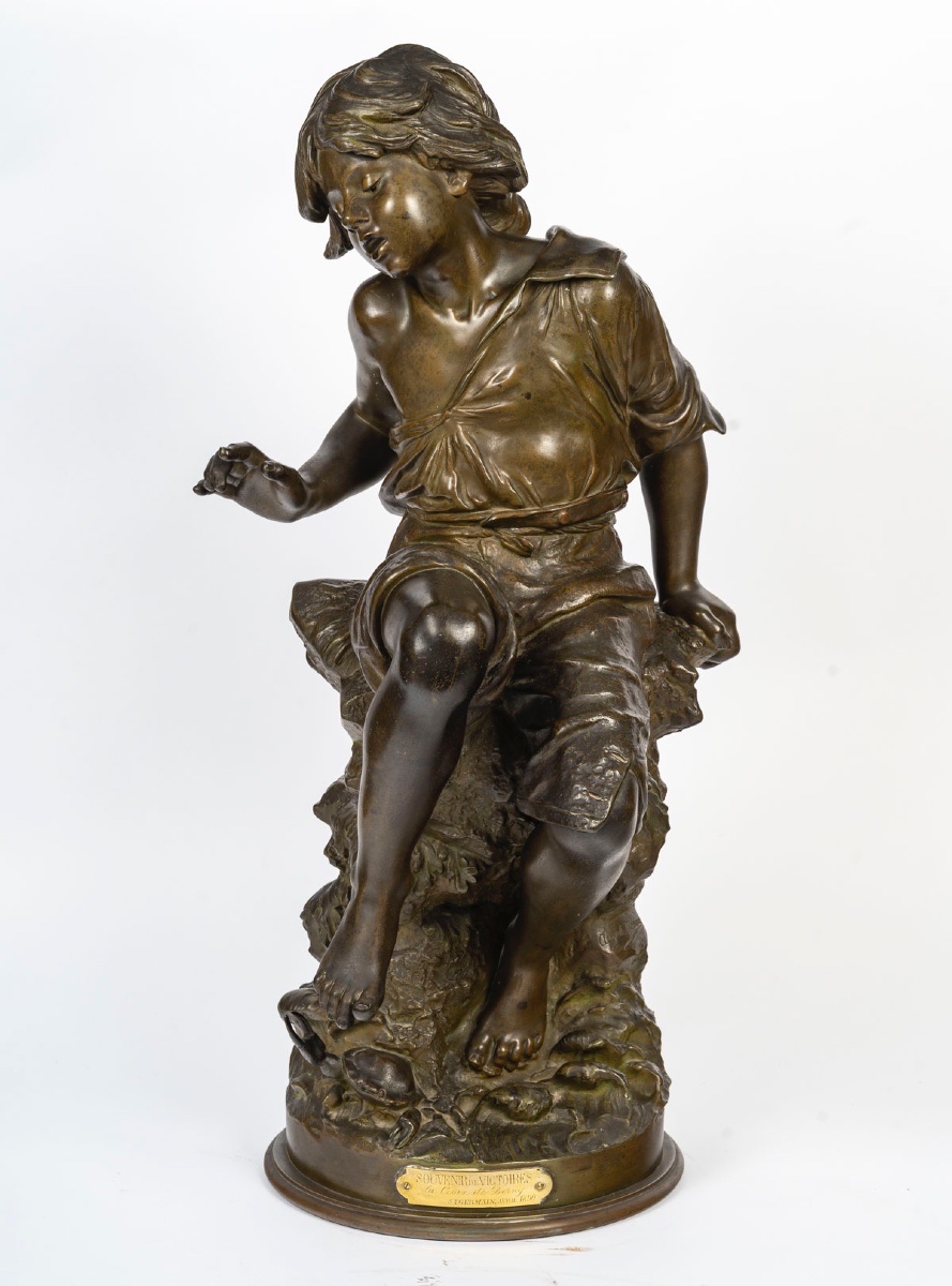 Auguste Moreaux Sculpture - From The 1890s