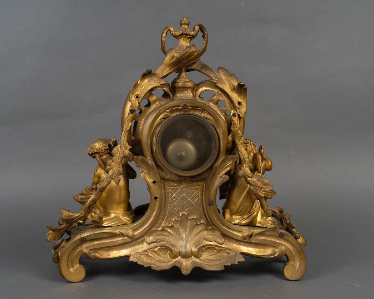 Pendule de style Louis XV – Époque Napoléon III, 19e siècle-photo-2