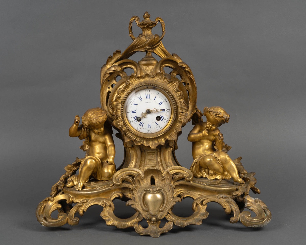 Pendule de style Louis XV – Époque Napoléon III, 19e siècle