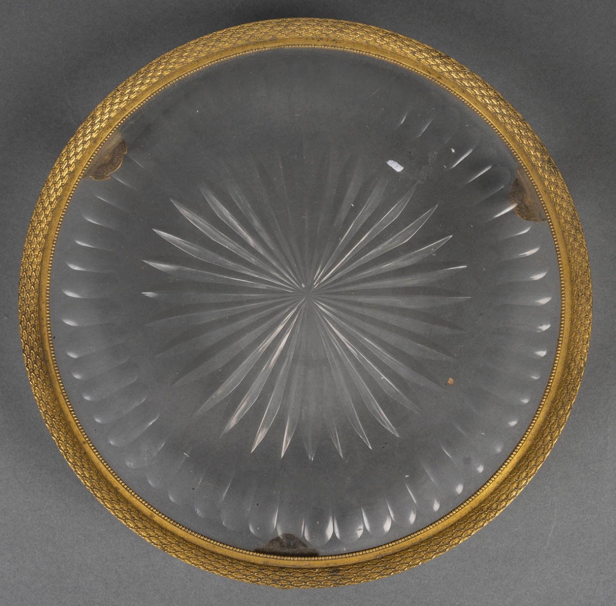 Service de toilette en cristal taillé et montures en bronze doré, 19e siècle-photo-4