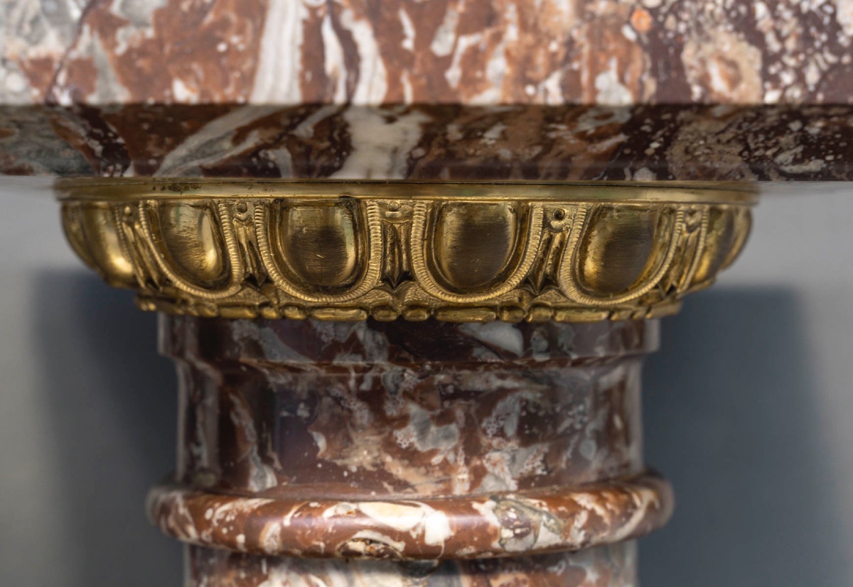 Pair Of Rance Marble Columns From Flanders, 19th Century-photo-3