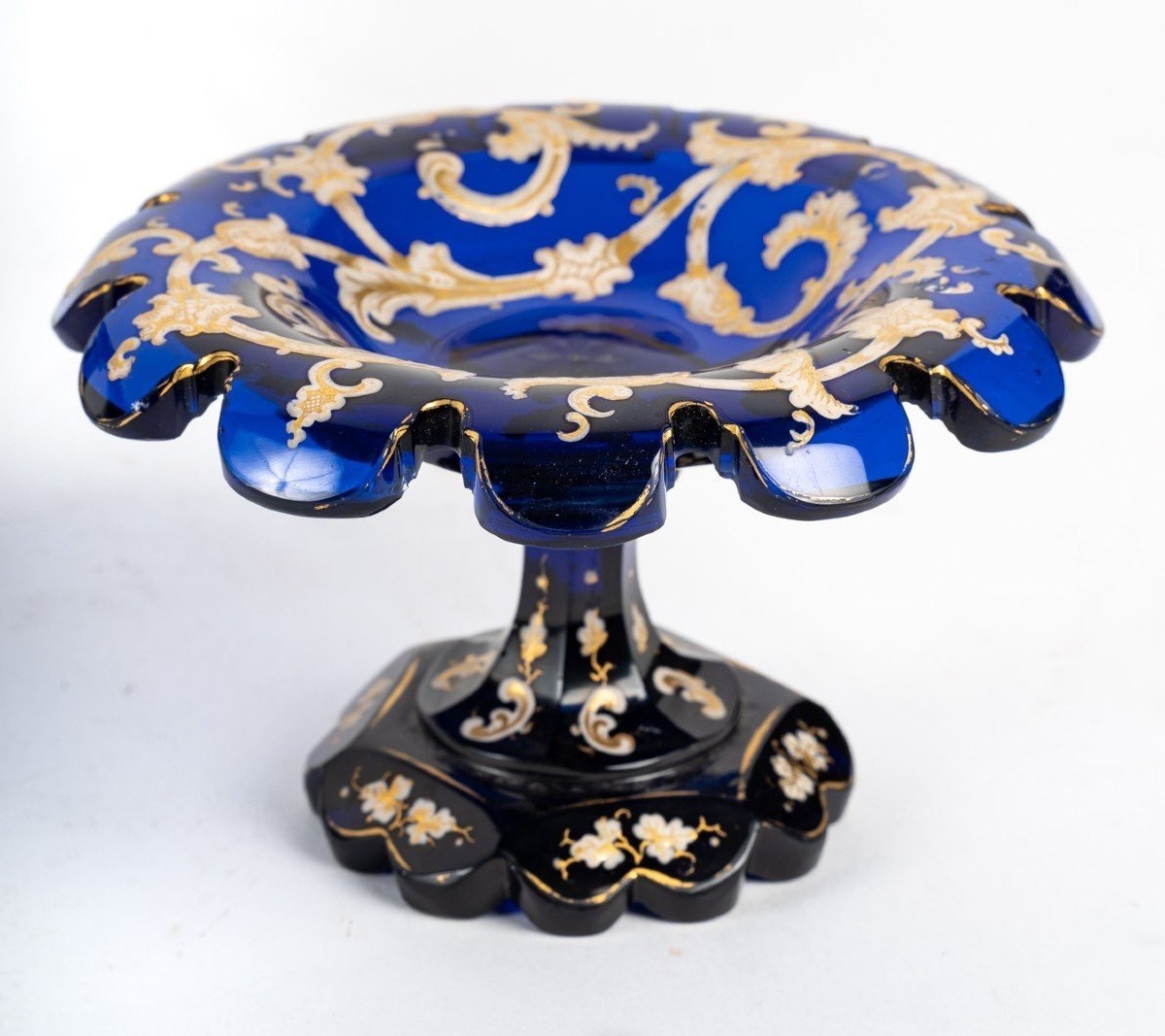 COUPE EN CRISTAL DE BOHÊME, ÉPOQUE NAPOLÉON III, 19ᵉ SIÈCLE