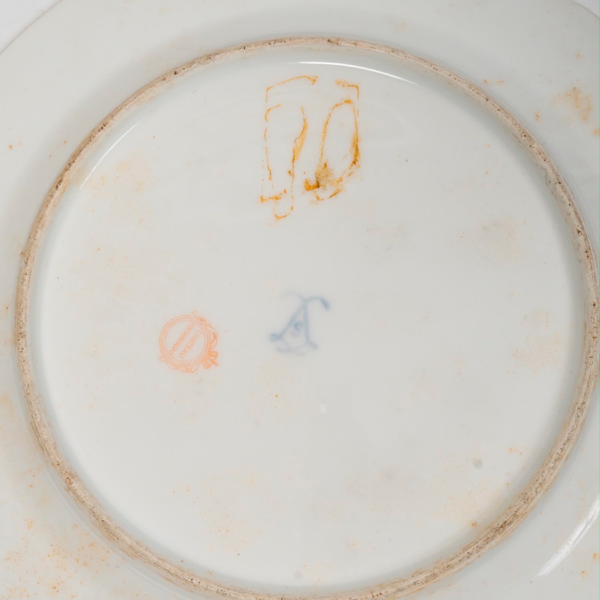 Rare Sèvres Porcelain Dessert Set – Château De Fontainebleau Brand-photo-7
