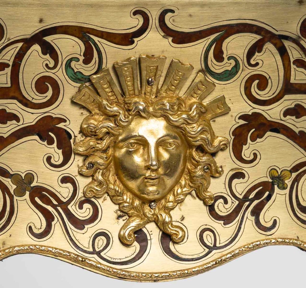 Pair Of Planters In Polychrome Boulle Marquetry, 19th Century-photo-1