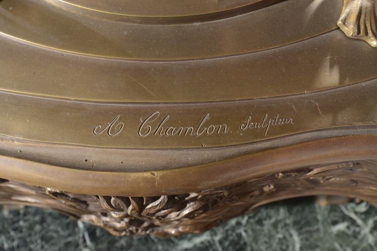 Pair Of Bronze Vases – Alban Chambon, 1900-photo-3