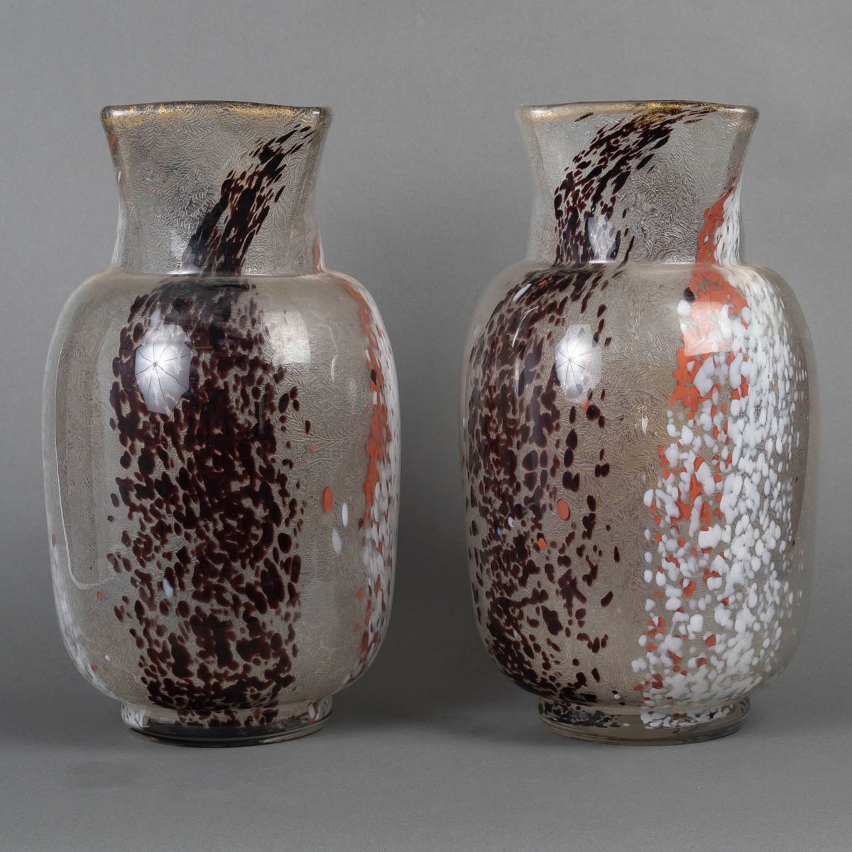 Pair Of Saint-louis Art Nouveau Vases With Dragonflies-photo-3