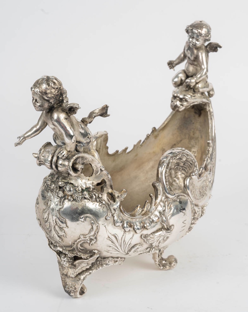 Rare Silver-plated Bronze Cup – 19th Century-photo-2