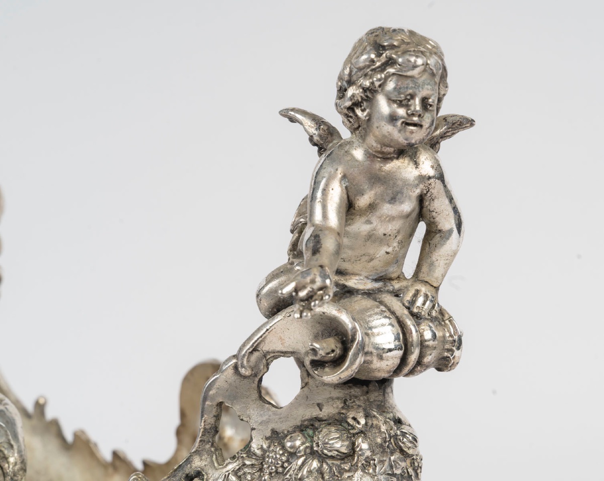 Rare Silver-plated Bronze Cup – 19th Century-photo-3
