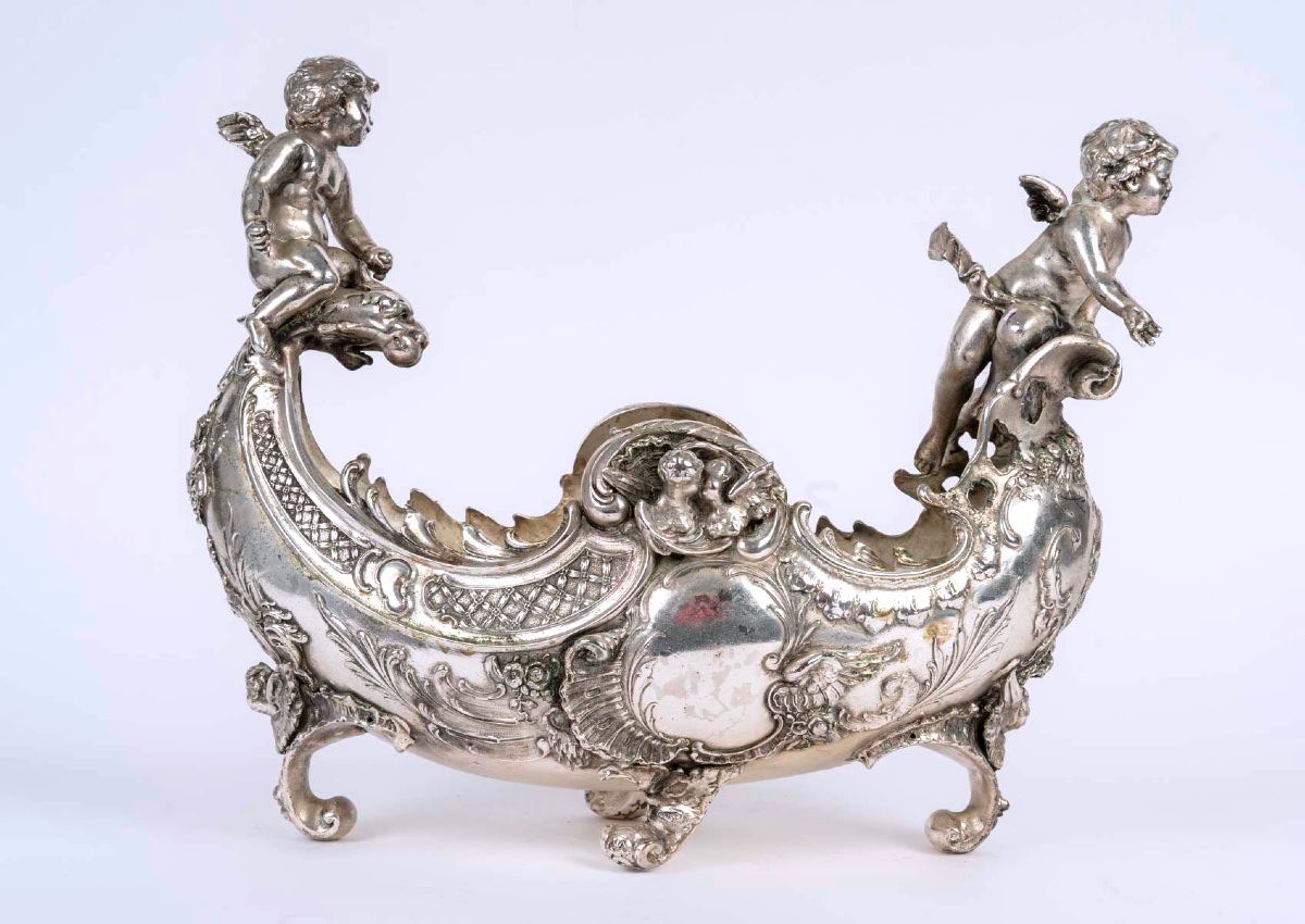Rare Silver-plated Bronze Cup – 19th Century-photo-7