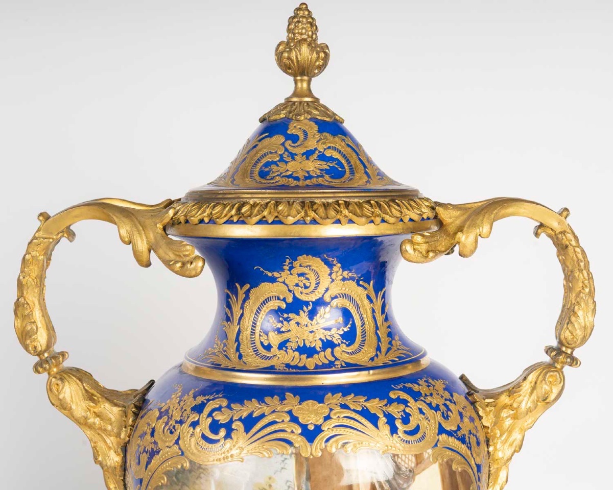 Pair Of Meissen Porcelain Vases – 19th Century-photo-6