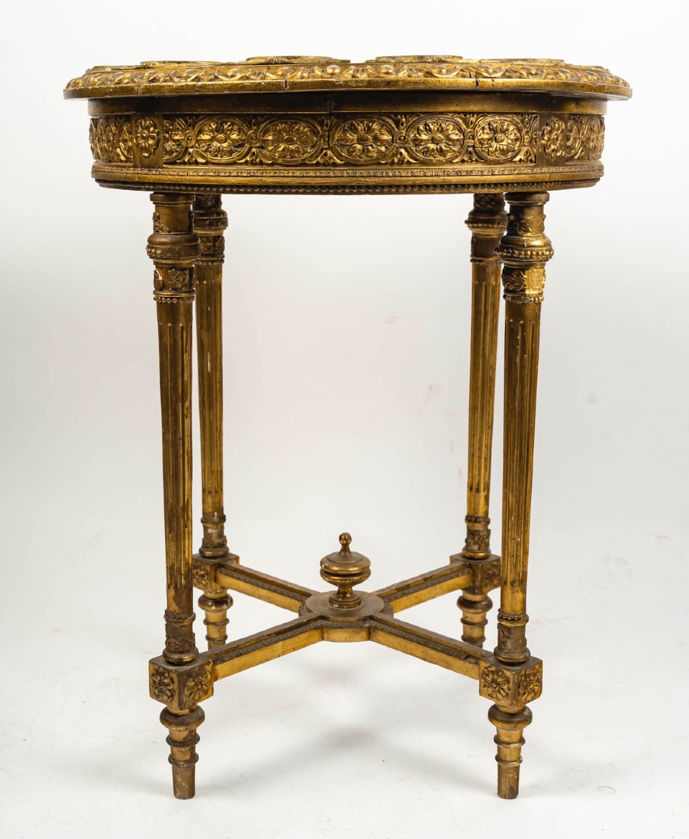Rare Guéridon Royal Vienna en Porcelaine Peinte, Signé C. Heer – 19e Siècle-photo-2
