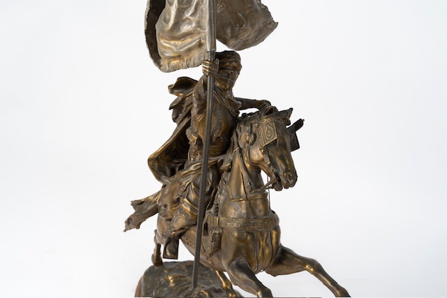 Jean-Baptiste Belloc – Cavalier arabe au drapeau-photo-1