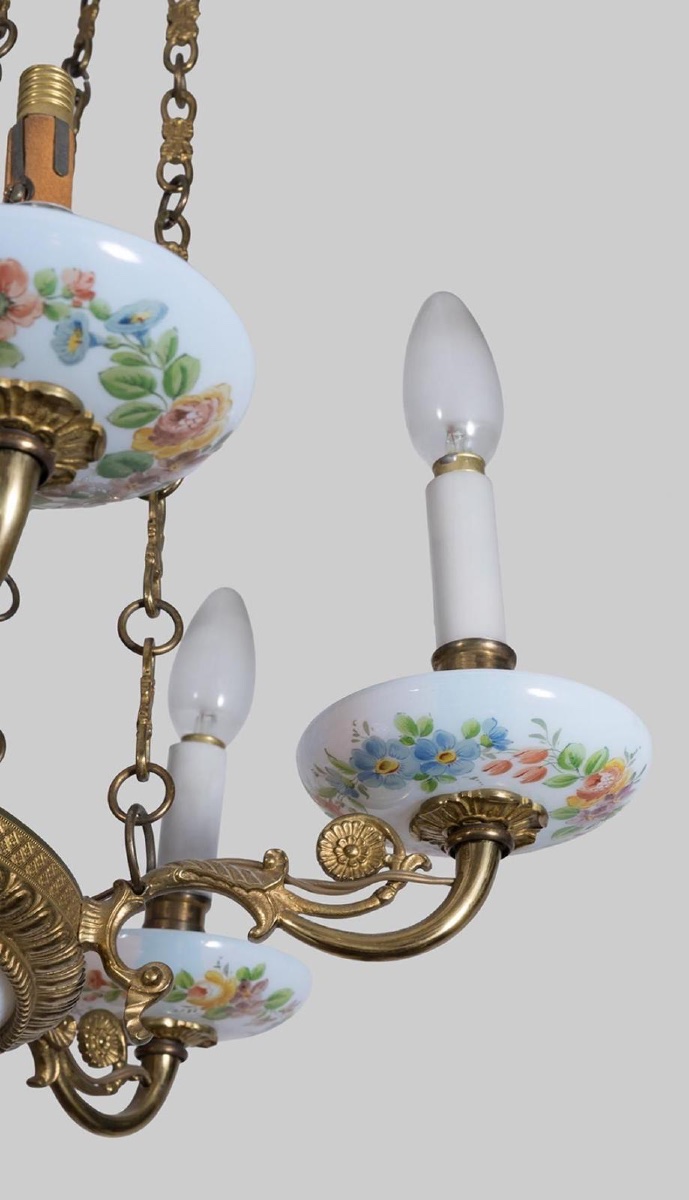 LAMPE DE PLAFOND SUIVANT LES MODÈLES CHARLES X — SECONDE MOITIÉ DU 19ᵉ SIÈCLE-photo-2