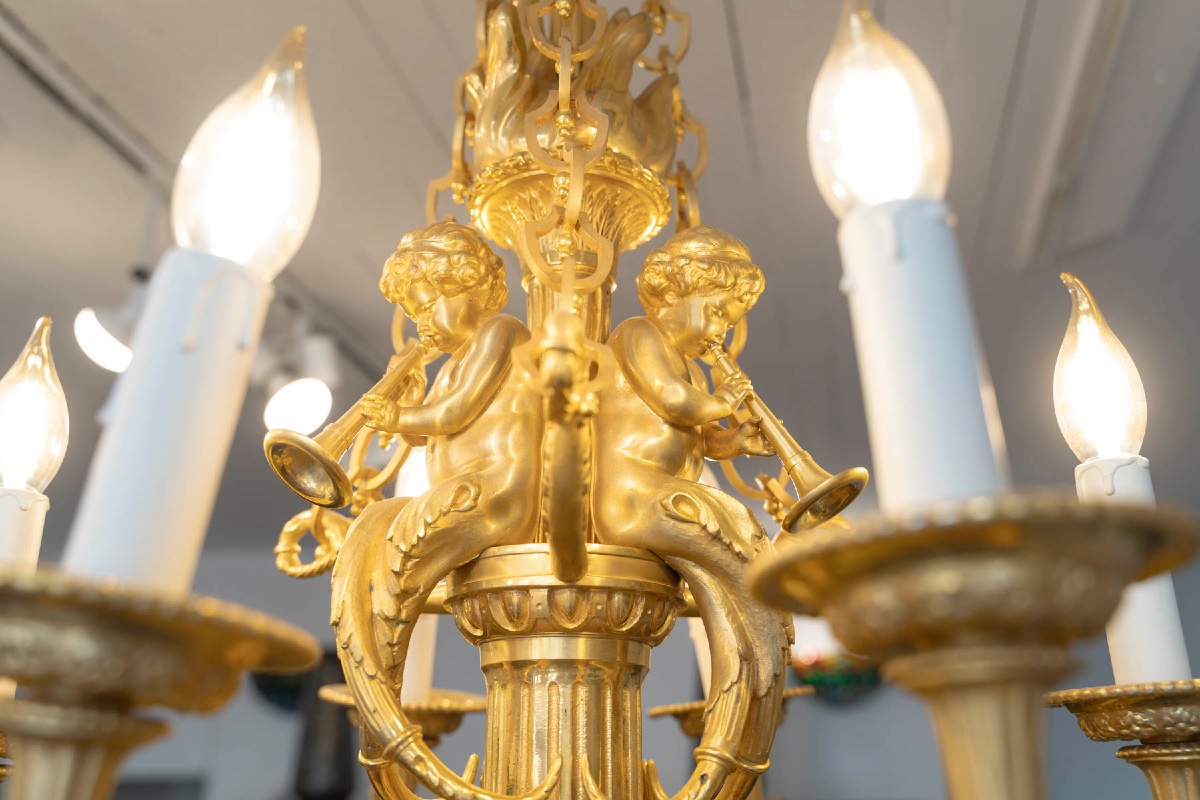 Chandelier Attributed To Henri Dasson – 19th Century-photo-4