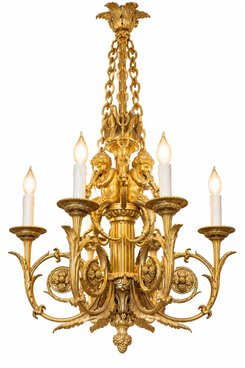 Chandelier Attributed To Henri Dasson – 19th Century