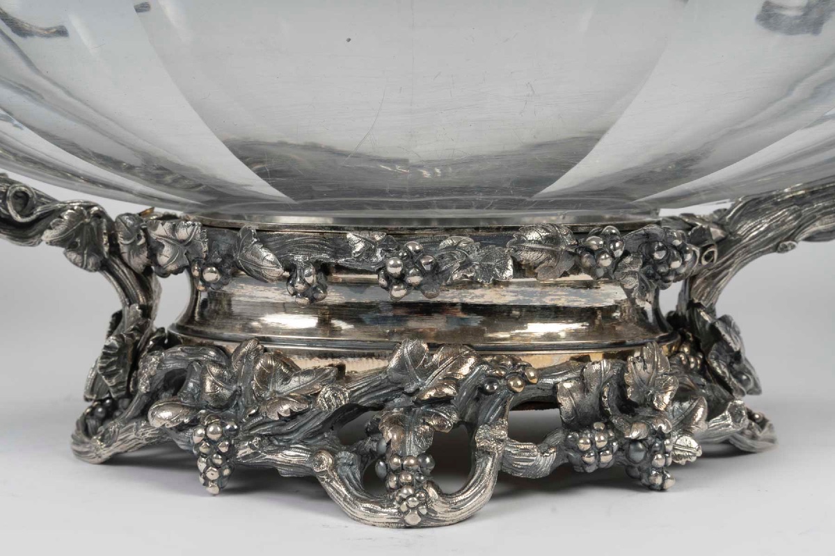 Garniture de table en cristal de baccarat - attribuée à L’Escalier de Cristal, Paris-photo-2