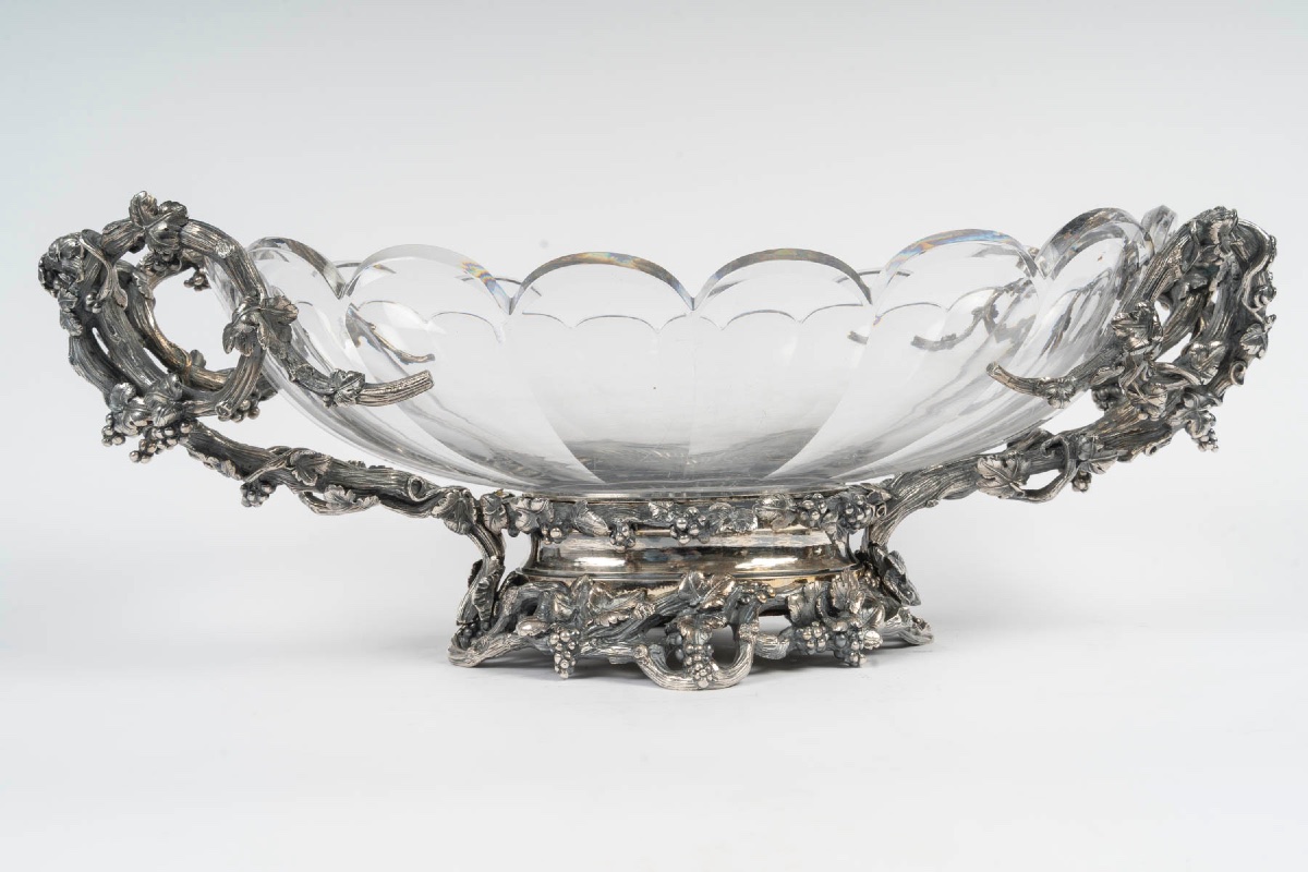 Garniture de table en cristal de baccarat - attribuée à L’Escalier de Cristal, Paris-photo-4