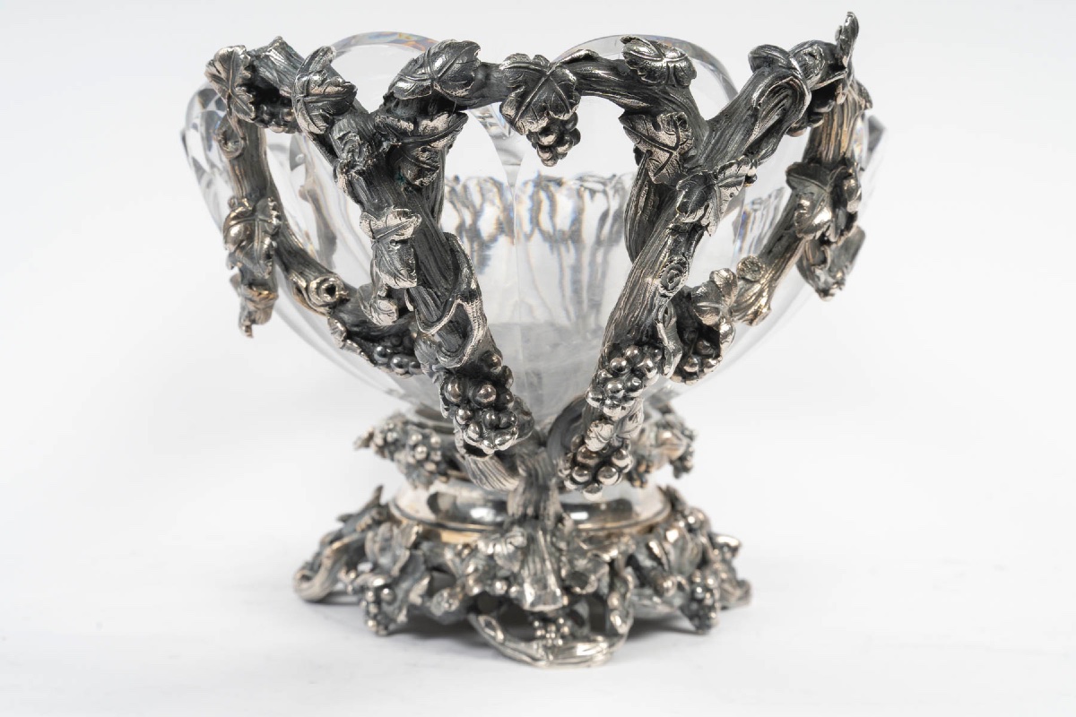Garniture de table en cristal de baccarat - attribuée à L’Escalier de Cristal, Paris-photo-5