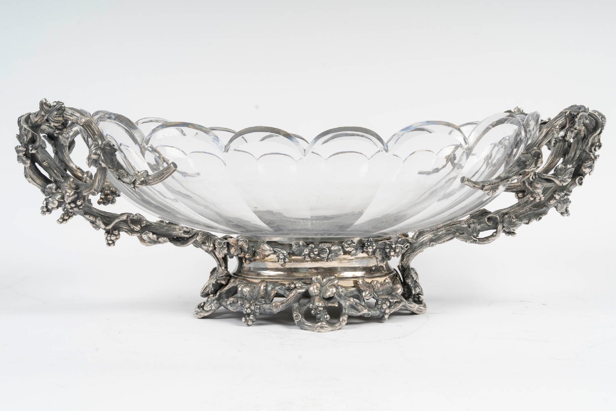 Garniture de table en cristal de baccarat - attribuée à L’Escalier de Cristal, Paris-photo-6