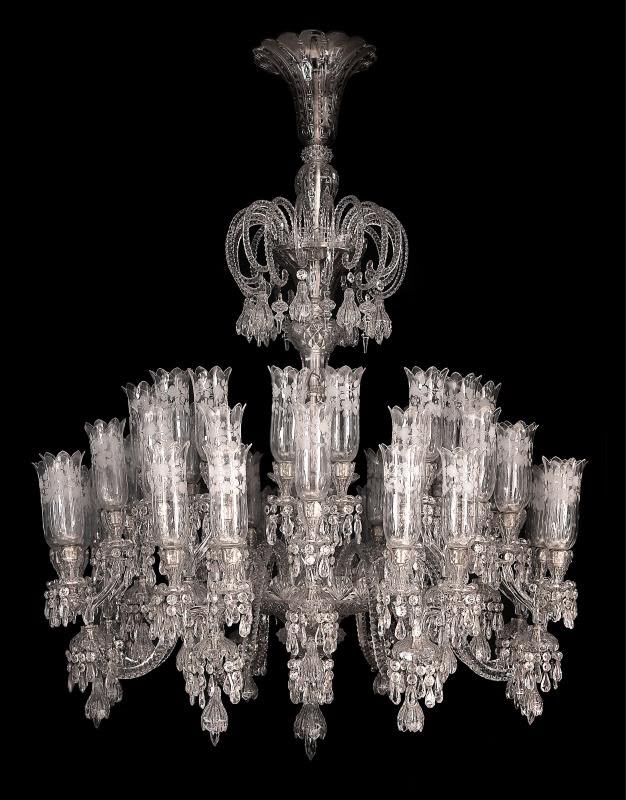 Manufacture De Baccarat  -  Monumental Crystal Chandelier - France