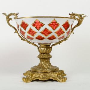 Coupe De Bohéme En Opaline, D’époque 19em Siècle