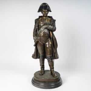 Statue En Bronze Empereur Napoléon, Signé  Goor.
