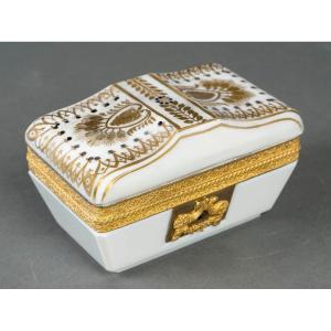 Gold Enamelled Opaline Box, Charles 