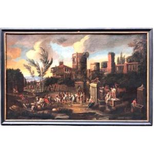 Tableau De l'école Flamande, Huile Sur Toile, 18ème Siècle