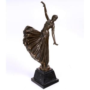 Bronze Sculpture "the Dancer" – Signed Berrard