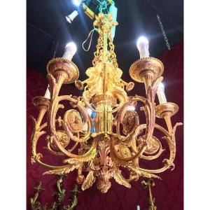 Louis XVI Style “arabesque With Children Musicians” Chandelier