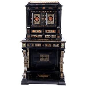 ARMOIRE FERD. POGLIANI MILANO – CHEF-D’ŒUVRE DU 19e SIÈCLE