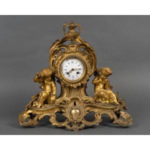 Pendule de style Louis XV – Époque Napoléon III, 19e siècle