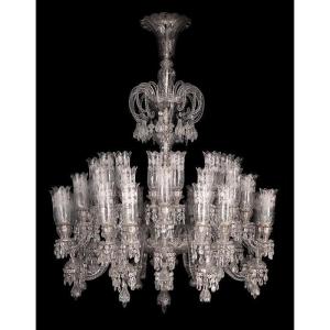 Manufacture De Baccarat - Monumental Crystal Chandelier - France