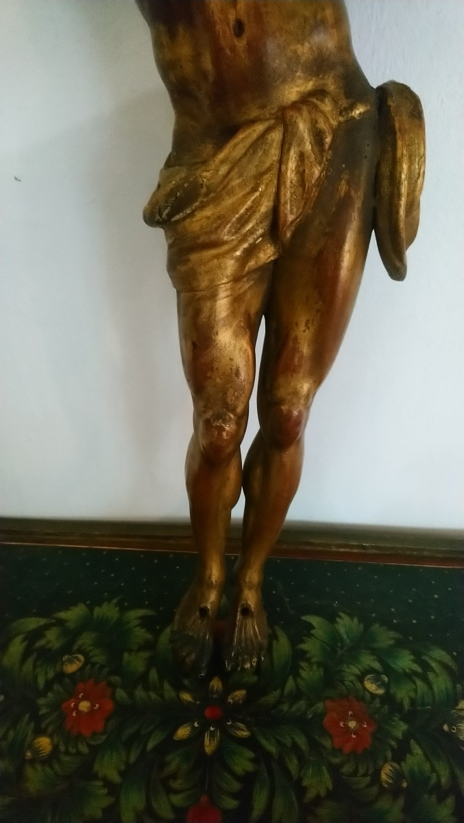 Christ bois doré 19e -photo-2