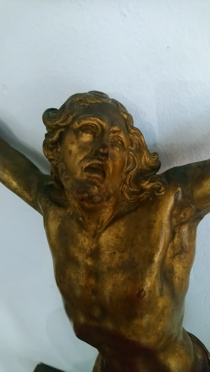 Christ bois doré 19e -photo-4