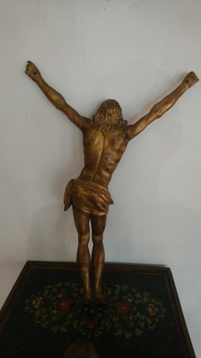 Christ bois doré 19e -photo-3