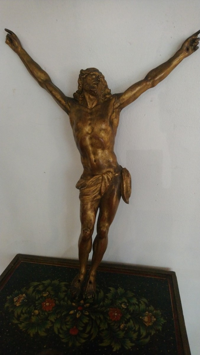 Christ bois doré 19e -photo-4