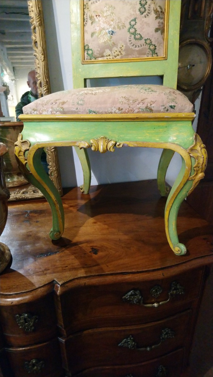 18th Century Venetian Chair With Frame -photo-4