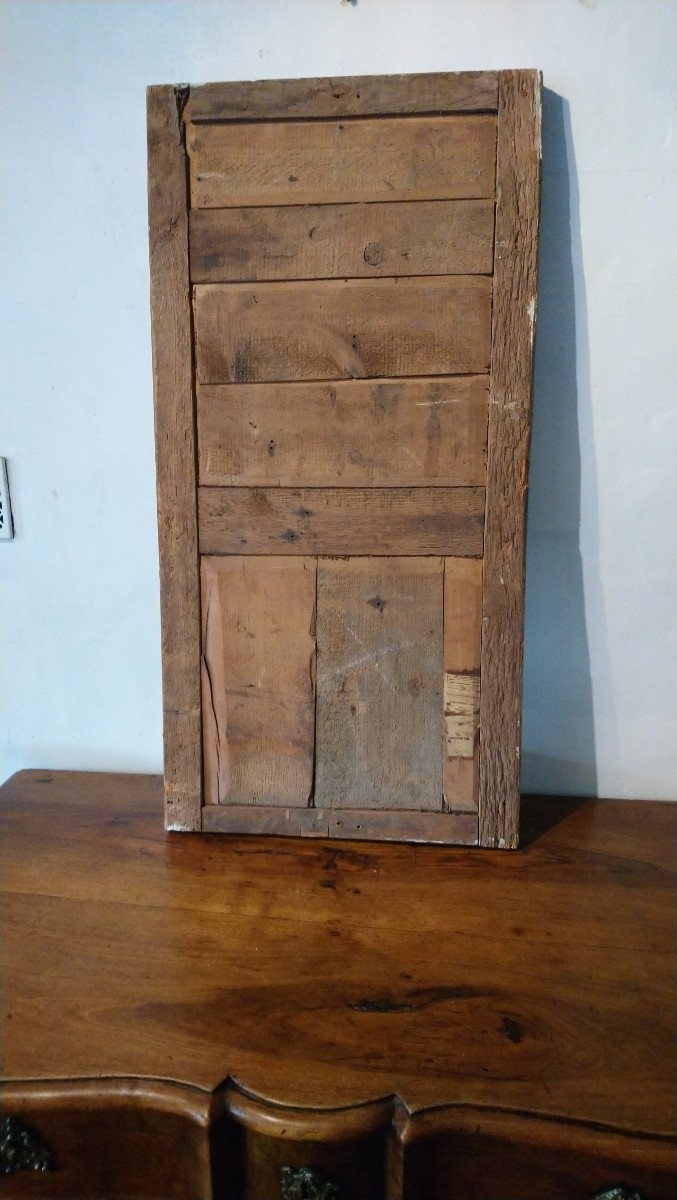 Miroir d entre deux en bois doré fin 18e début 19e -photo-4